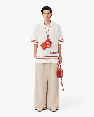 Jersey con cuello polo de punto de rizo Runway