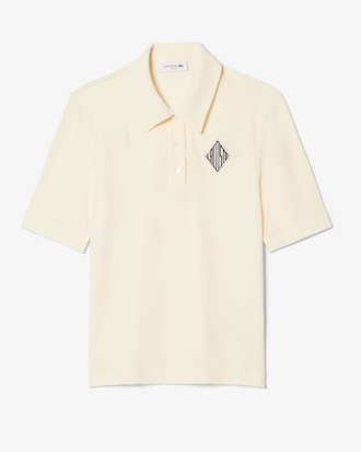 Polo bordado de corte ajustado