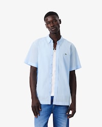Camisa de manga corta de popel&iacute;n de corte regular