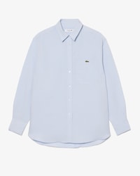 Camisa oversized de mezcla de lino