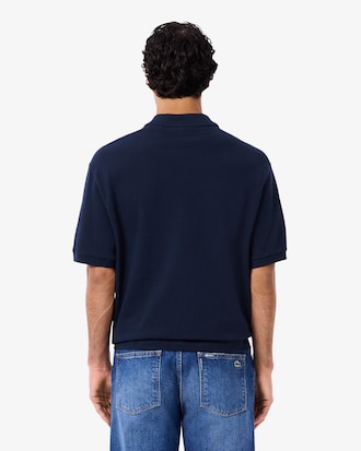 Polo de piqu&eacute; grueso de corte amplio