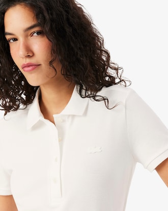 Polo de mujer Lacoste en piqu&eacute; de algod&oacute;n stretch