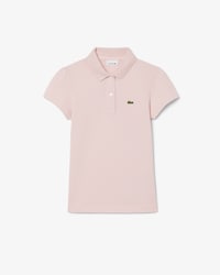 Polo de piqué con cuello festoneado