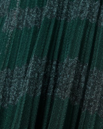 Maxi vestido de pointelle con cuello polo Runway