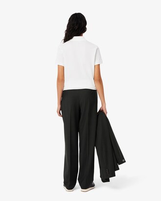 Pantalón con pinzas de cuadros escoceses de corte amplio