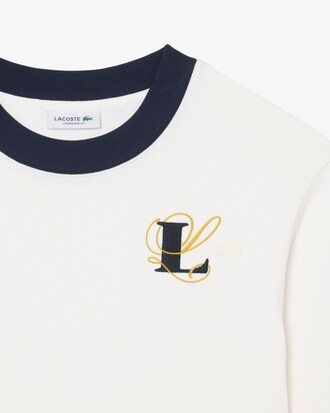 Camiseta oversize de punto jersey con detalle bordado