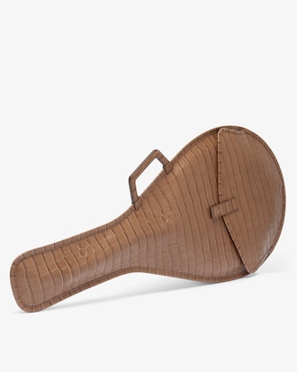 Bolso de raqueta de tenis de piel de cocodrilo sint&eacute;tica Runway