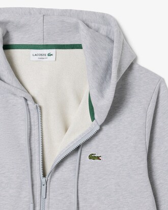 Sudadera de felpa con cremallera de corte cl&aacute;sico
