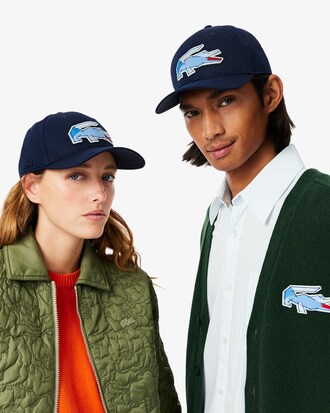 Gorra de béisbol gráfica con cocodrilo