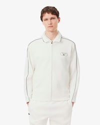 Sudadera de tenis retro con cremallera e insignia
