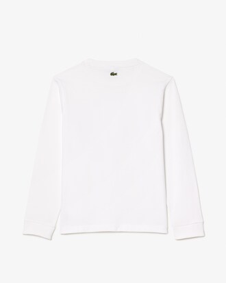 Camiseta de algodón grueso con insignia estampada
