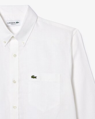 Camisa de lino de corte regular