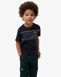 Camiseta de algod&oacute;n con bloques de color