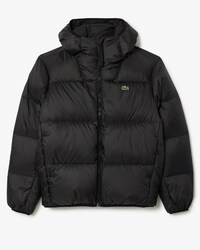 Chaqueta acolchada corta con capucha hidr&oacute;fuga