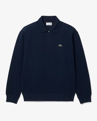 Sudadera de piqu&eacute; con cuello polo