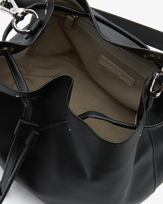 Bolso bucket Daily Classic lona piqué revestida doble posición