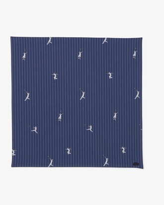 Pa&ntilde;uelo de jacquard con estampado de tenis