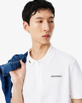 Polo de corte regular con detalles de marca L.12.12