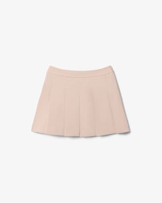 Falda plisada de sarga de algod&oacute;n