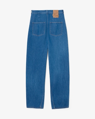 Denim de corte ancho y pernera Barrel Runway