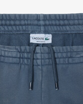 Pantalón corto de felpa de algodón con efecto lavado