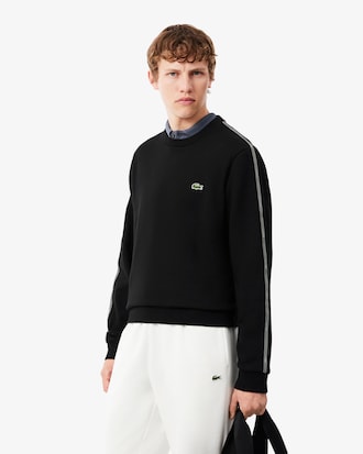 Sudadera de felpa con franja de rayas