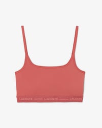 Bralette de microfibra con cinta festoneada