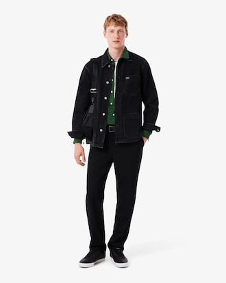 Camisa de piqué de algodón de corte ajustado