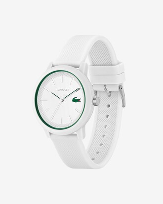 Reloj de hombre Lacoste.12.12 con correa de silicona blanca