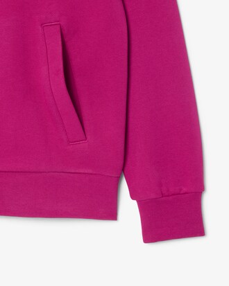 Sudadera con capucha de felpa con cremallera