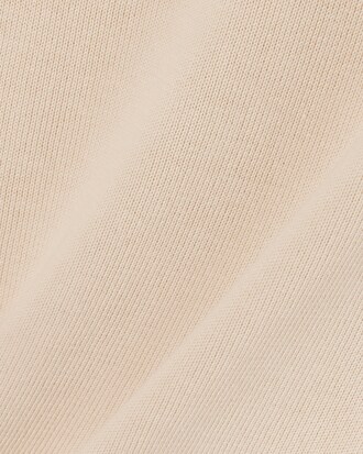 Jersey de cuello redondo de algodón monocolor