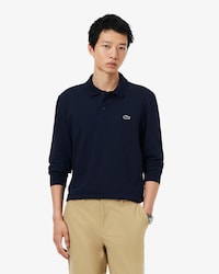 Polo de manga larga de corte regular de algod&oacute;n