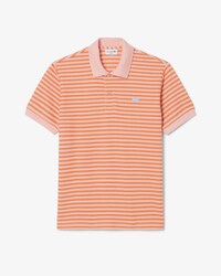 Polo texturizado de rayas de corte cl&aacute;sico