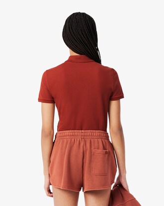 Polo de mujer Lacoste en piqu&eacute; de algod&oacute;n stretch