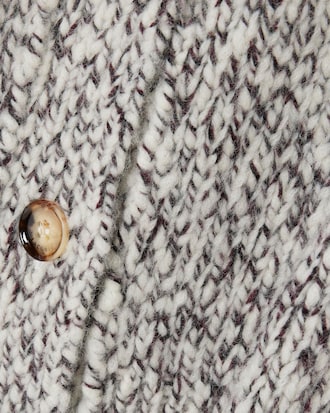 Chaqueta de punto de lana mercerizada
