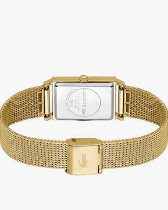 Reloj de correa de malla con chapado de iones Catherine