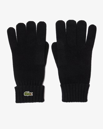 Guantes de punto jersey de lana