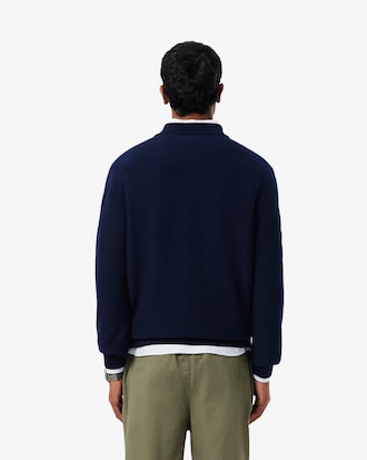 Polo de punto de corte cl&aacute;sico y manga larga