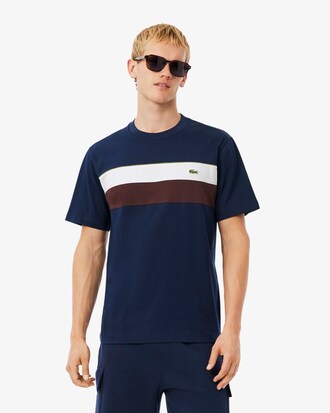 Camiseta color block de punto jersey