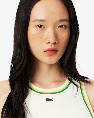 Top sin mangas de punto jersey de algodón