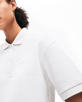 Polo corto de mujer Lacoste Motion en tejido de punto y piqu&eacute; de doble capa