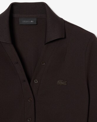 Polo de mini piqué de corte ajustado Runway