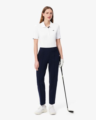 Polo de golf el&aacute;stico de corte ajustado con protecci&oacute;n UV