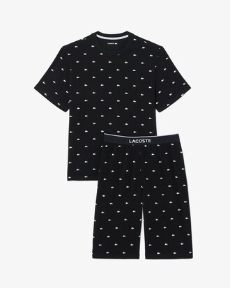 Pijama de algod&oacute;n estampado