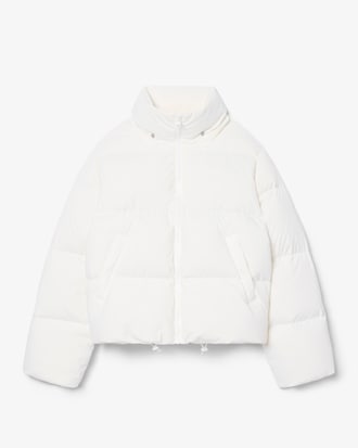Water-Repellent Hooded Down Jacket