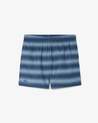 Short de baño de tafetán de rayas