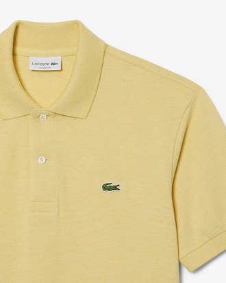 Polo jaspeado de corte cl&aacute;sico L.12.12