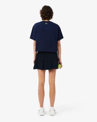 Falda plisada de tenis retro de interlock