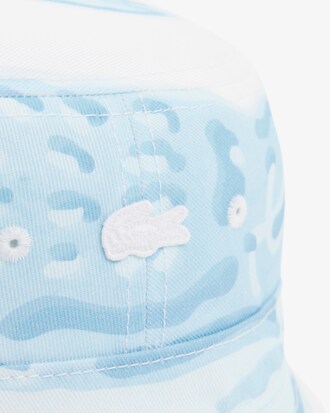 Gorro de pescador de sarga de algod&oacute;n estampada