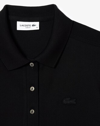 Polo de mujer Lacoste en piqué de algodón stretch
